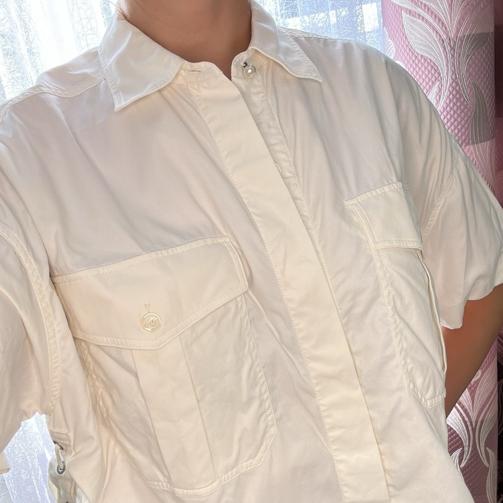 Rag & Bone oversized white button down shirt Size S